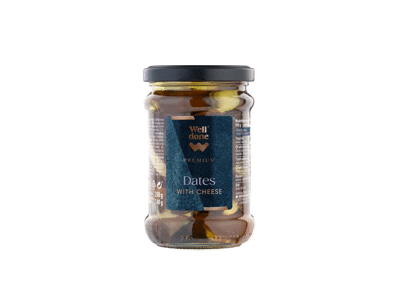 Šviežiu sūriu įdarytos datulės WELL DONE PREMIUM, 250 g