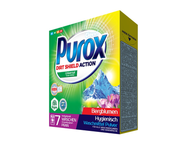 Skalbimo milteliai PUROX universalūs, 7 skalb., 490 g