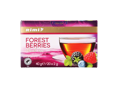 Juod. arbata su mišk. uog. RIMI, 20 vnt. 40 g