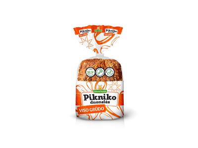 ** Pikniko duonelės su ruginiais viso grūdo dalių miltais, 240g