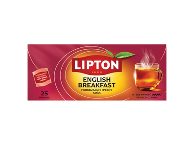 Juodoji arbata LIPTON ENGLISH BREAKFAST, 25 vnt.
