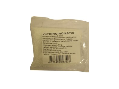 Citrinų rūgštis, 50 g