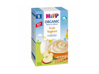 Pieniška košė HIPP su vaisiais ir jogurtu (nuo 8 mėn.), 250 g