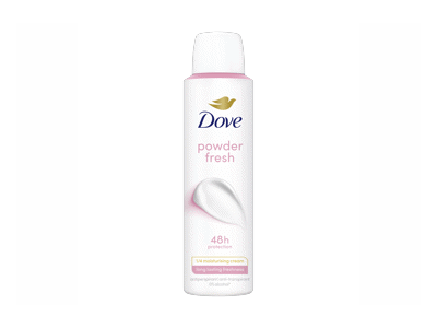 Moteriškas purškiamas dezodorantas DOVE POWDER SOFT, 150 ml