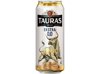 Nealkoholinis alus TAURAS EXTRA, 0,5 l