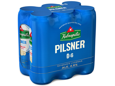 Alus KALNAPILIS PILSNER, 4,6 %, 6X0,568 l sk.