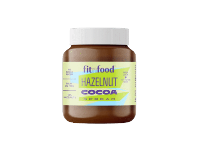 Tepamasis kremas FITNFOOD su lazdynų riešutais ir kakava, 360 g