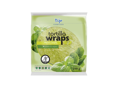 Tortilijos DIJO su špinatais, 250 g