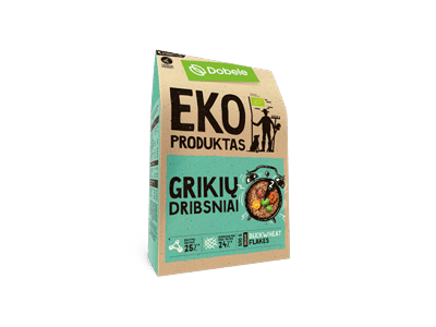 Ekologiški grikių dribsniai DOBELE, 500 g