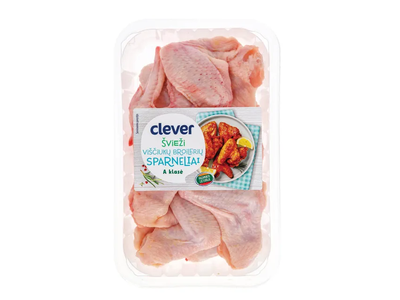 Švieži viščiukų broilerių sparneliai CLEVER