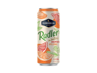 Alaus kokteilis GUBERNIJA, greipfrutų ir apelsinų skonio, 500 ml