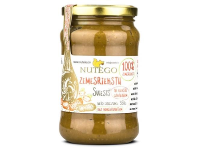 Žemės riešutų kremas NUTEGO, 100%, traškus, 350 g