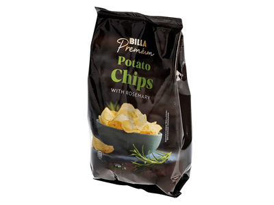 Bulvių traškučiai rozmarino skonio BILLA GOLD, 100 g