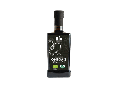 Ekologiškas rapsų ir linų sėmenų aliejus BIONATURALIS OMEGA3, 500 ml