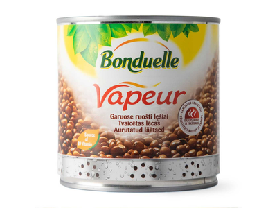 Konservuoti garuose ruošti lęšiai BONDUELLE VAPEUR, 425ml
