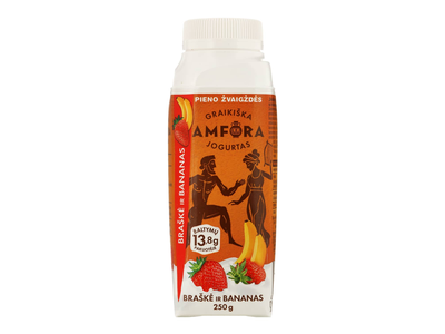 Jogurtas braš.ban. GRAIKIŠKA AMFORA,2,4%,250g