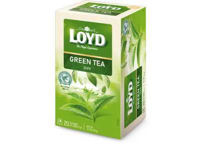 Žaliosios arbatos gėrimas LOYD Green Pure, 20 x 1.7g