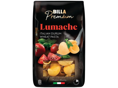 Itališki kietųjų kviečių makaronai LUMACHE BILLA PREMIUM, 500 g