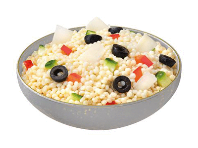 Salotos su kuskusu, daržovėmis ir DŽIUGO sūriu, 1 kg