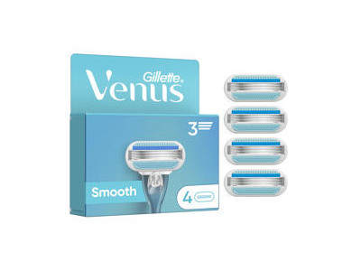 Moteriško skustuvo galvutės GILLETTE VENUS SMOOTH, 4 vnt., 4 vnt.