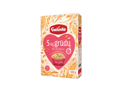 Penkių grūdų dribsniai GALINTA, 500 g