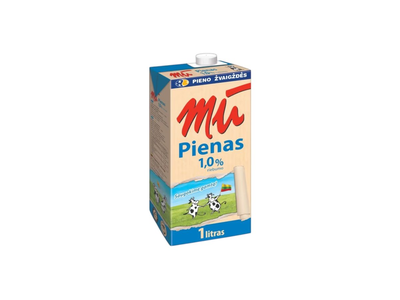 UAT pienas MŪ, 1 % rieb., 1 l