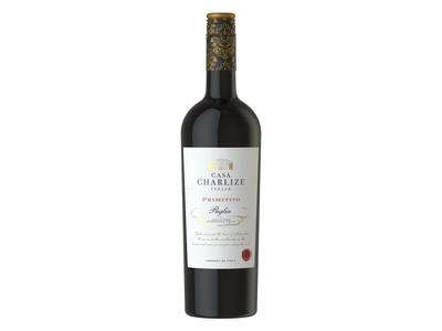Raudonasis pusiau sausas vynas CASA CHARLIZE Primitivo Puglia su SGN (CASA CHARLIZE Primitivo Puglia IGT red semi sweet 13,5% 0,75L)