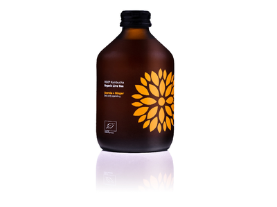 Ekologiškas gaivusis arbatos gėrimas VIGO Kombucha , Acerola+Imbieras, 330ml, LT-EKO-001