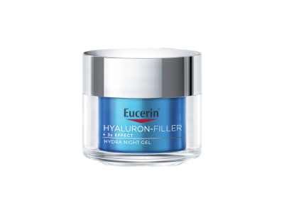Drėkinamasis naktinis gelis su hialurono rūgštimi ir provitaminu B5 EUCERIN HYALURON-FILLER, 50 ml