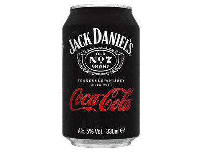 Alk. kokt. JACK DANIEL'S & COLA, 5 %, 0,33 l