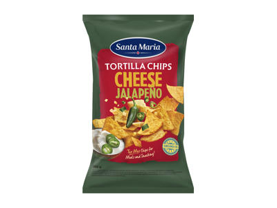 Kukurūzų traškučiai SANTA MARIA TEX MEX su Chalapos paprik., 185 g
