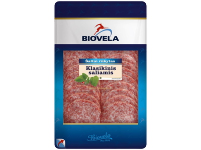 Šalt.rūk. KLASIKINIS saliamis griež.,a.r.,90g