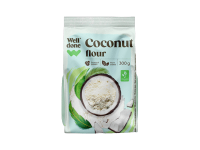 Kokosų miltai WELL DONE, 300 g
