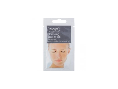 Valomoji veido kaukė su pilkuoju moliu ZIAJA, 7 ml