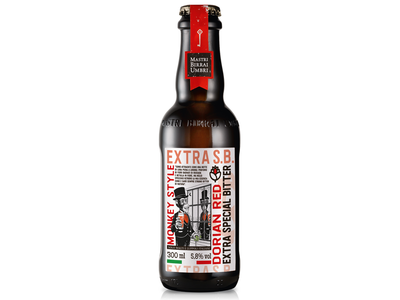 Alus MONKEY, Dorian Red Extra Special Bitter, 5,8%, 0,3 l, butelis D