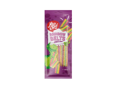 Guminukai vaivorykštės juostelės MIO&RIO, 150g