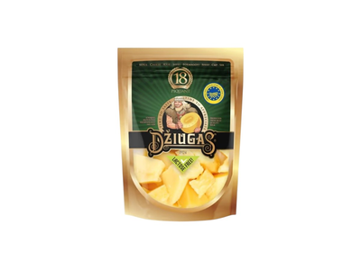 Trupintas kietasis sūris DŽIUGAS PIQUANT, brandintas 18 mėn., 40 % rieb. s. m., 100 g