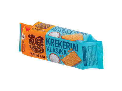 Krekeriai GAIDELIS Klasika sūrūs sviesto skonio, 70 g