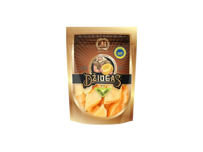 Trupintas kietasis sūris DŽIUGAS DELICATE, brandintas 24 mėn., 40 % rieb. s. m., 100 g