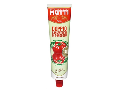 Dvigubo koncentrato pomidorų pasta MUTTI, Estero, 28-30%, 130g.