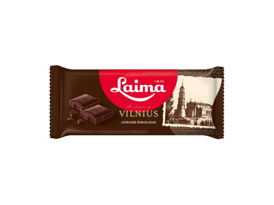 Juodasis šokoladas LAIMA VILNIUS, 90 g