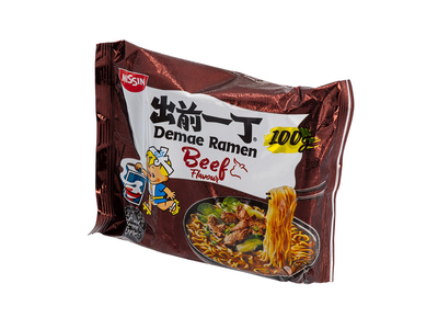 Greitai paruošiami makaronai NISSIN, Demae Ramen Beef, 100 g