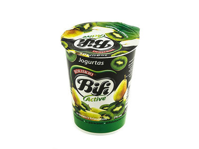 Jogurtas BIFI ACTIVE su kiviais, kriaušėmis, 2 % rieb., 360 g