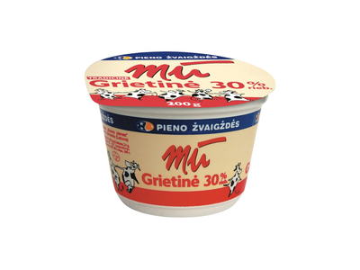 Grietinė MŪ, 30 % rieb., 200 g
