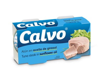 Nesmulkinti tunai saulėgrąžų aliejuje CALVO, 160 g