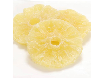 Džiovinti ananasų žiedai su cukrumi, 8 kg,