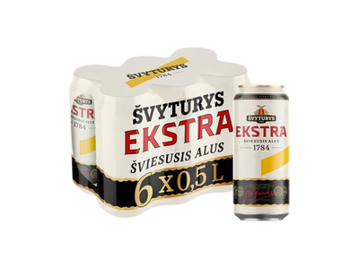 ŠVYTURIO alus EKSTRA, 5, 2 %, 10 x 0,5 l