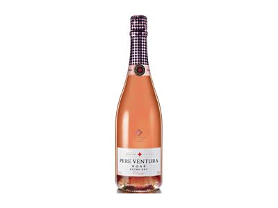 Sausas rūšinis putojantis vynas PERE VENTURA RESRVA Rose Extra Dry Cava 11,5%, 750 ml 