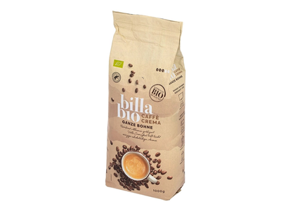 Kavos pupelės BILLA BIO CREMA, 1 kg