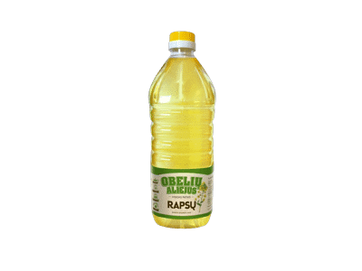 OBELIŲ rafinuotas rapsų aliejus, 2 l